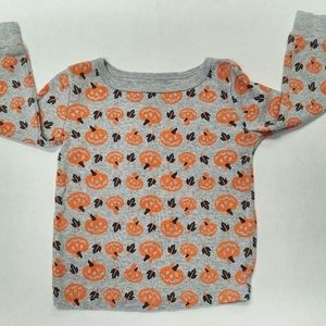 Faded glory long sleeve Halloween Pumpkin Boys Shirt 18M